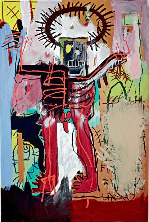 Jean Michel Basquiat - Obra sem título (1981)Esta obra foi vendida por US$ 16,3 milhões em Maio de 2012
